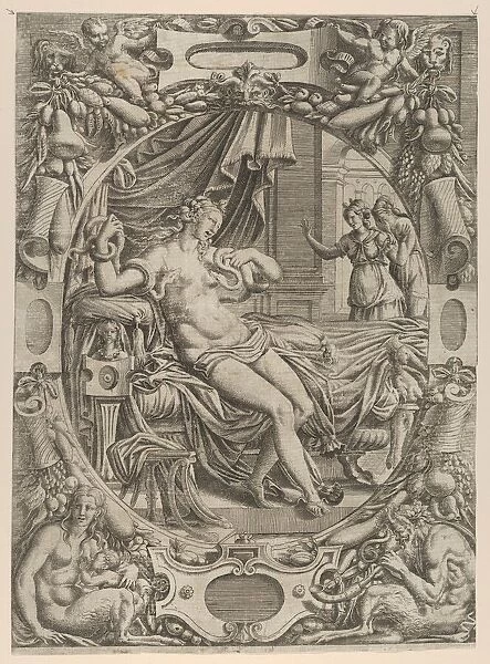 Cleopatra Bitten By an Asp, 1535-55. Creator: Jean Mignon
