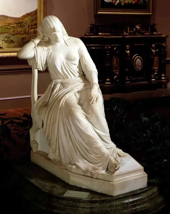 Framed Print : Cleopatra, Carved 1860. Creator: William Wetmore Story Framed Print : Cleopatra, Carved 1860. Creator: William Wetmore Story