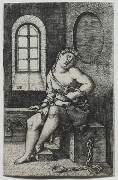 Framed Print : Cleopatra. Creator: Hans Sebald Beham (German, 1500-1550) Framed Print : Cleopatra. Creator: Hans Sebald Beham (German, 1500-1550)