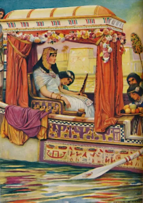 Framed Print : Cleopatra - The Serpent of Old Nile in the Royal Galley, c1925. Artist: Arthur Percy Dixon Framed Print : Cleopatra - The Serpent of Old Nile in the Royal Galley, c1925. Artist: Arthur Percy Dixon