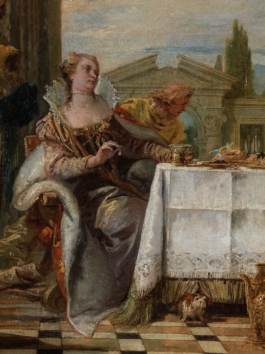 Framed Print : Cleopatra's Banquet, between 1742 and 1743. Creator: Giovanni Battista Tiepolo Framed Print : Cleopatra's Banquet, between 1742 and 1743. Creator: Giovanni Battista Tiepolo