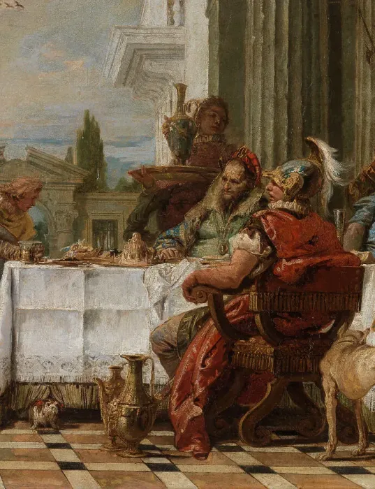 Framed Print : Cleopatra's Banquet, between 1742 and 1743. Creator: Giovanni Battista Tiepolo Framed Print : Cleopatra's Banquet, between 1742 and 1743. Creator: Giovanni Battista Tiepolo
