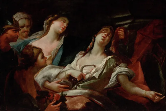 Framed Print : Cleopatra's Death, 1760-1780. Creator: Unknown. Cleopatra's Death, 1760-1780. Creator: Unknown Framed Print : Cleopatra's Death, 1760-1780. Creator: Unknown. Cleopatra's Death, 1760-1780. Creator: Unknown