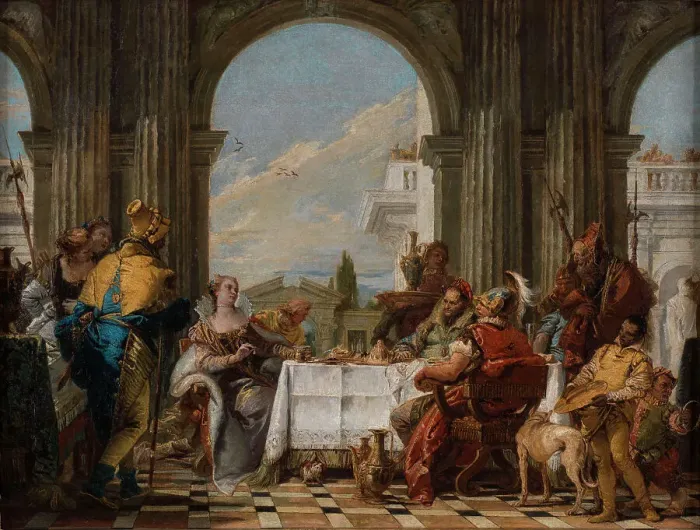 Framed Print : Cleopatras feast, ca 1742 Framed Print : Cleopatras feast, ca 1742