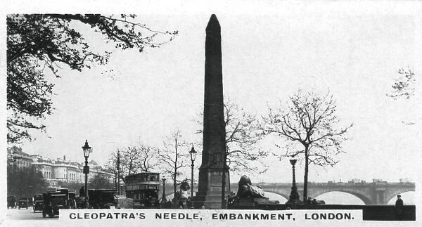 Cleopatras Needle, Embankment, London, c1920s