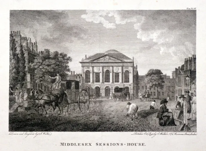 Framed Print : Clerkenwell Green, Finsbury, London, 1796. Artist: James Walker Framed Print : Clerkenwell Green, Finsbury, London, 1796. Artist: James Walker