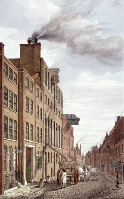 Framed Print : Clerkenwell Road, Finsbury, London, c1800 Framed Print : Clerkenwell Road, Finsbury, London, c1800