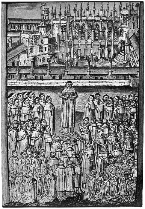 Framed Print : One hundred clerks, New College, Oxford, c1453, (1892) Framed Print : One hundred clerks, New College, Oxford, c1453, (1892)