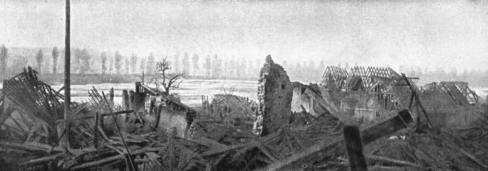 Framed Print : Clery Repris; La lisiere Sud de Clery: vue sur les marais Ommiecourt, 1916. Creator: Unknown Framed Print : Clery Repris; La lisiere Sud de Clery: vue sur les marais Ommiecourt, 1916. Creator: Unknown