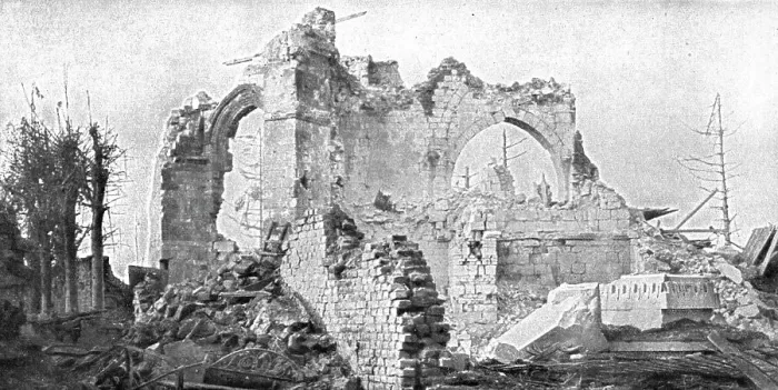 Framed Print : Clery Repris; Les ruines de l'eglise, 1916. Creator: Unknown Framed Print : Clery Repris; Les ruines de l'eglise, 1916. Creator: Unknown