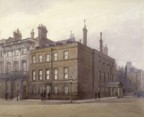 Cleveland House, at the corner of St Jamess Square and King Street, Westminster, London, 1893