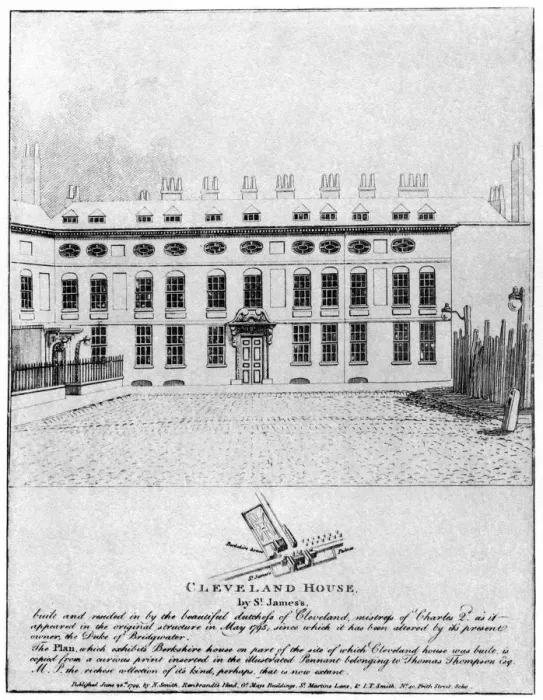 Framed Print : Cleveland House by St Jamess, London, 1799 (1907) Framed Print : Cleveland House by St Jamess, London, 1799 (1907)