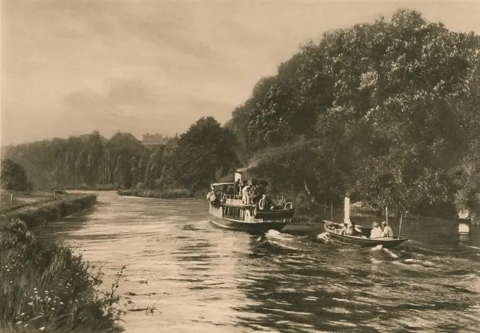 Framed Print : Cliefden Reach, 1902 Framed Print : Cliefden Reach, 1902