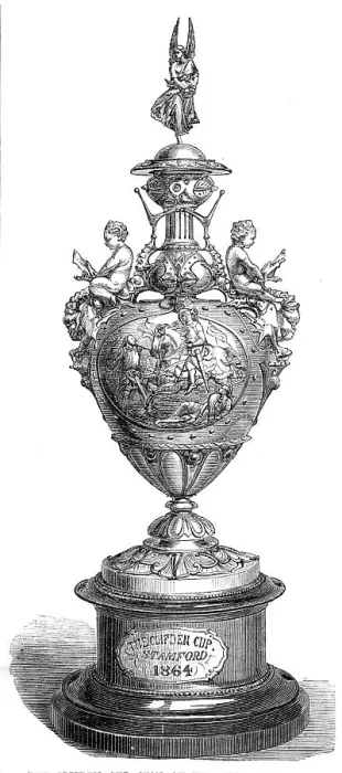 Framed Print : The Clifden Cup, won at the Stamford Races, 1864. Creator: Unknown Framed Print : The Clifden Cup, won at the Stamford Races, 1864. Creator: Unknown