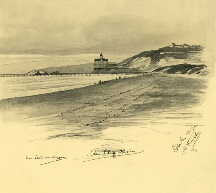 Framed Print : Am Cliff House, 1898. Creator: Christian Wilhelm Allers Framed Print : Am Cliff House, 1898. Creator: Christian Wilhelm Allers