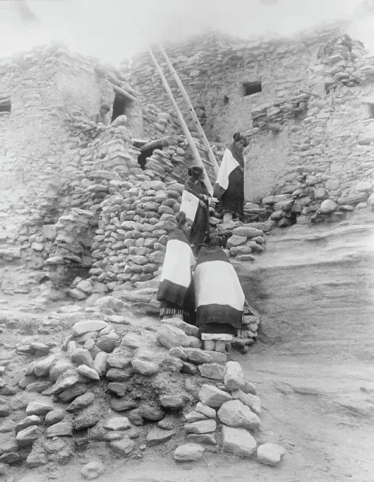 Framed Print : Cliff perched homes-Hopi, c1906. Creator: Edward Sheriff Curtis Framed Print : Cliff perched homes-Hopi, c1906. Creator: Edward Sheriff Curtis