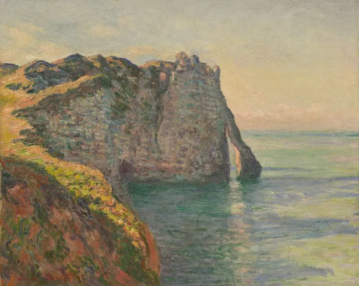 Framed Print : Cliff and Porte d Aval, 1885. Creator: Monet, Claude (1840-1926) Framed Print : Cliff and Porte d Aval, 1885. Creator: Monet, Claude (1840-1926)