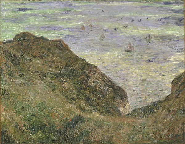 On the cliff at Pourville. Artist: Monet, Claude (1840-1926)