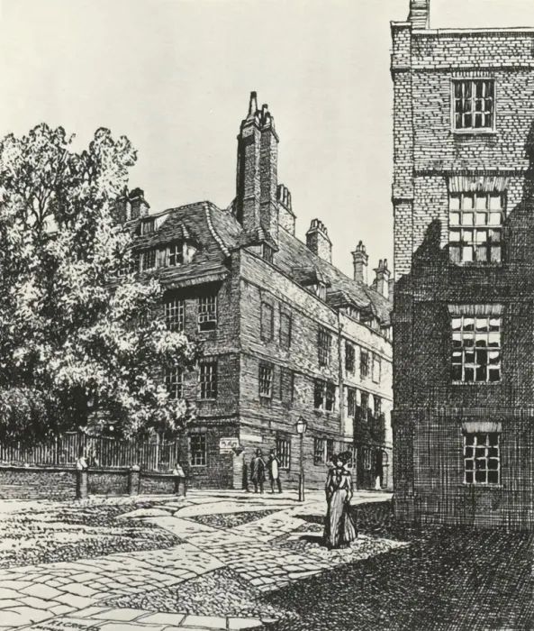 Framed Print : Cliffords Inn in the City of London, 1903, (1934). Creator: Frederick Landseer Maur Griggs Framed Print : Cliffords Inn in the City of London, 1903, (1934). Creator: Frederick Landseer Maur Griggs