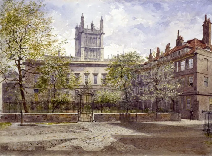 Framed Print : Cliffords Inn, London, 1880. Artist: John Crowther Framed Print : Cliffords Inn, London, 1880. Artist: John Crowther