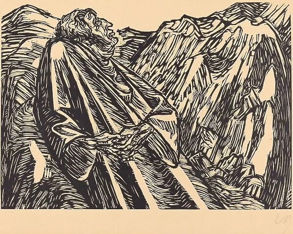 The Cliffs, 1920. Creator: Ernst Barlach