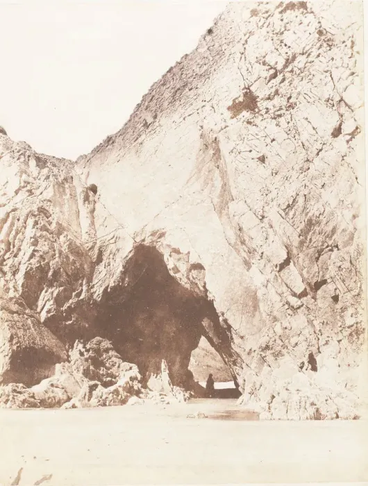 Framed Print : Three Cliffs Bay, 1853-56. Creator: John Dillwyn Llewelyn Framed Print : Three Cliffs Bay, 1853-56. Creator: John Dillwyn Llewelyn