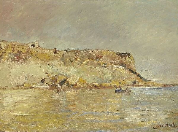 Cliffs and coast, 1870-1880. Creator: Adolphe Monticelli