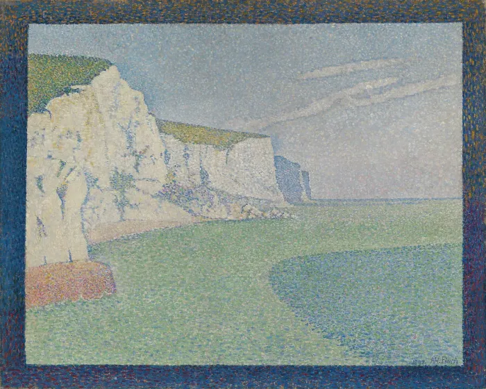 Framed Print : The Cliffs of Dover; The Cliffs at South Foreland, 1892. Creator: Alfred William Finch Framed Print : The Cliffs of Dover; The Cliffs at South Foreland, 1892. Creator: Alfred William Finch