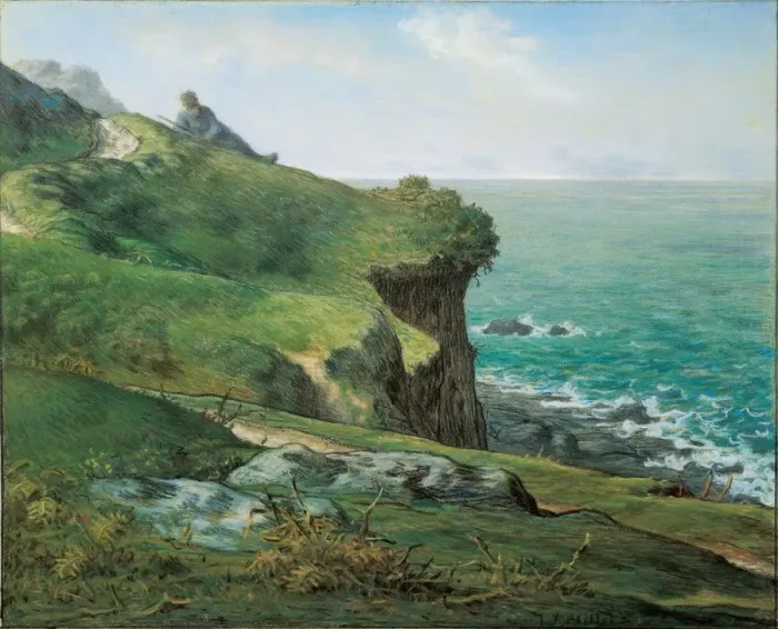 Framed Print : Cliffs at Greville, 1871 Framed Print : Cliffs at Greville, 1871