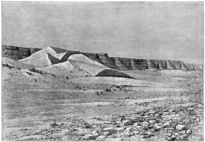 Framed Print : Cliffs of the Igharghar, taken from the north of Temassinin, c1890. Artist: Armand Kohl Framed Print : Cliffs of the Igharghar, taken from the north of Temassinin, c1890. Artist: Armand Kohl