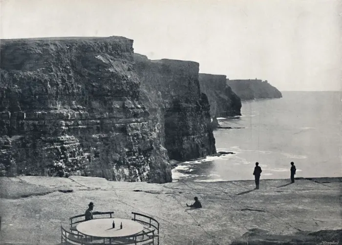 Framed Print : Cliffs of Moher - A Striking Coast Scene, 1895 Framed Print : Cliffs of Moher - A Striking Coast Scene, 1895
