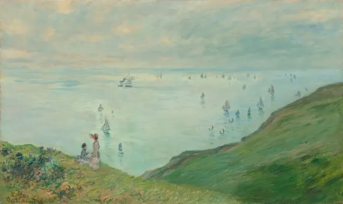 Framed Print : Cliffs at Pourville, 1882. Creator: Claude Monet Framed Print : Cliffs at Pourville, 1882. Creator: Claude Monet