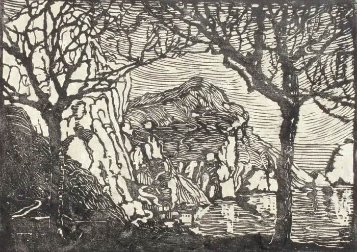 Framed Print : Cliffs in Sunlight, Capri, 1922-1929. Creator: Margaret Jordan Patterson Framed Print : Cliffs in Sunlight, Capri, 1922-1929. Creator: Margaret Jordan Patterson