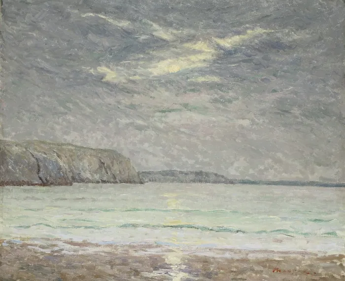 Framed Print : Cliffs at sunset. Creator: Maufra, Maxime (1861-1918) Framed Print : Cliffs at sunset. Creator: Maufra, Maxime (1861-1918)