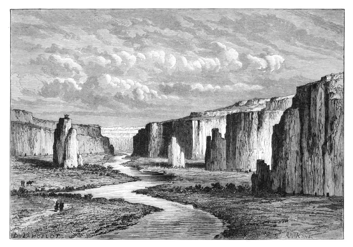 Framed Print : Cliffs in the Yellow Earth, north of Tai-Yeun, Shanxi, China, 1895. Artist: Armand Kohl Framed Print : Cliffs in the Yellow Earth, north of Tai-Yeun, Shanxi, China, 1895. Artist: Armand Kohl
