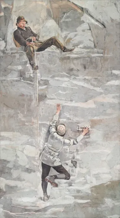 Framed Print : The Climb, 1894. Creator: Hodler, Ferdinand (1853-1918) Framed Print : The Climb, 1894. Creator: Hodler, Ferdinand (1853-1918)