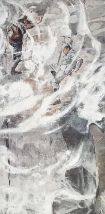 Framed Print : The Climb, 1894. Creator: Hodler, Ferdinand (1853-1918) Framed Print : The Climb, 1894. Creator: Hodler, Ferdinand (1853-1918)