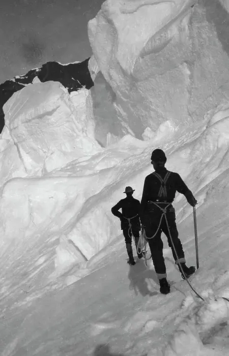 Framed Print : Climbing Mt. McKinley, between c1900 and 1923. Creator: Unknown Framed Print : Climbing Mt. McKinley, between c1900 and 1923. Creator: Unknown