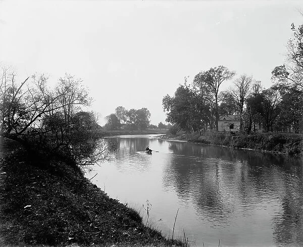 Clinton River summer resort, Mt. Clemens, between 1880 and 1899. Creator: Unknown
