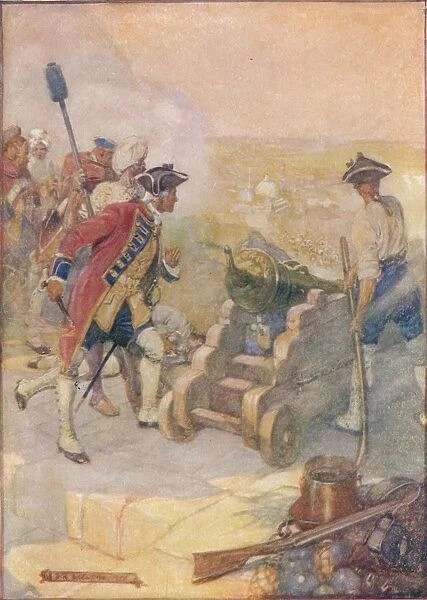 Clive Fired One of the Guns Himself, c1908, (c1920). Artist: Joseph Ratcliffe Skelton