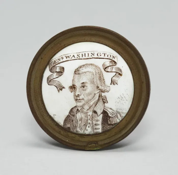 Framed Print : Cloak Pin (Knob or Tieback), England, c. 1780. Creator: Unknown Framed Print : Cloak Pin (Knob or Tieback), England, c. 1780. Creator: Unknown