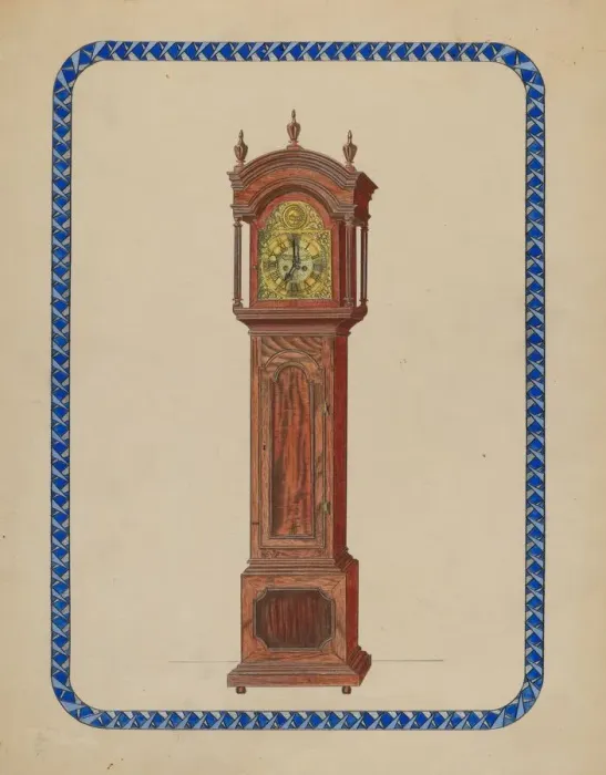 Framed Print : Clock, 1936. Creator: John Dieterich Framed Print : Clock, 1936. Creator: John Dieterich