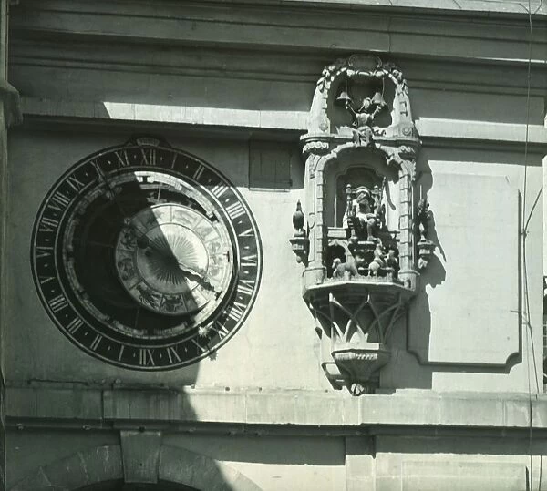 Part of Clock - Berne - 1887. Creator: Unknown