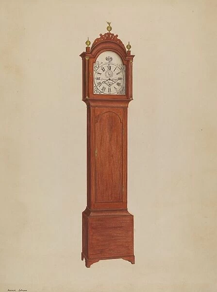 Clock, c. 1938. Creator: Arthur Johnson