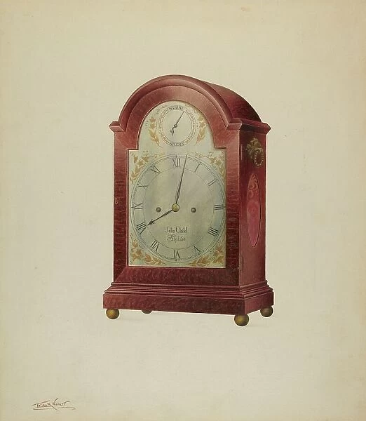 Clock, c. 1938. Creator: Frank Wenger