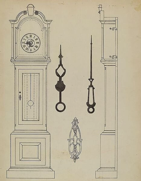 Clock, c. 1938. Creator: Nicholas Gorid
