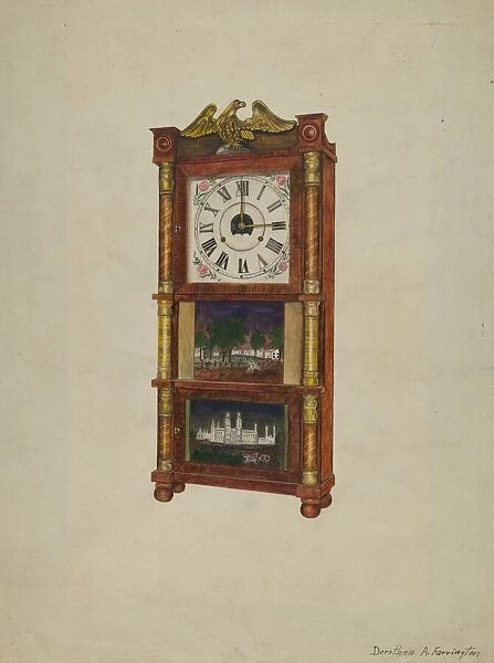 Clock, c. 1939. Creator: Dorothea A. Farrington