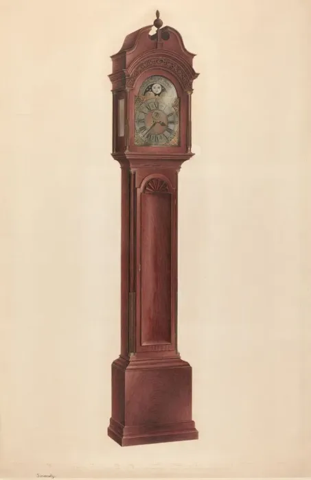 Framed Print : Clock, c. 1939. Creator: Isidore Sovensky Framed Print : Clock, c. 1939. Creator: Isidore Sovensky