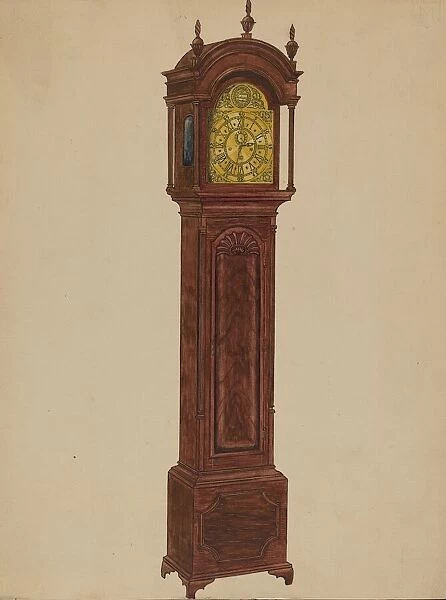Clock Case, c. 1936. Creator: John Dieterich