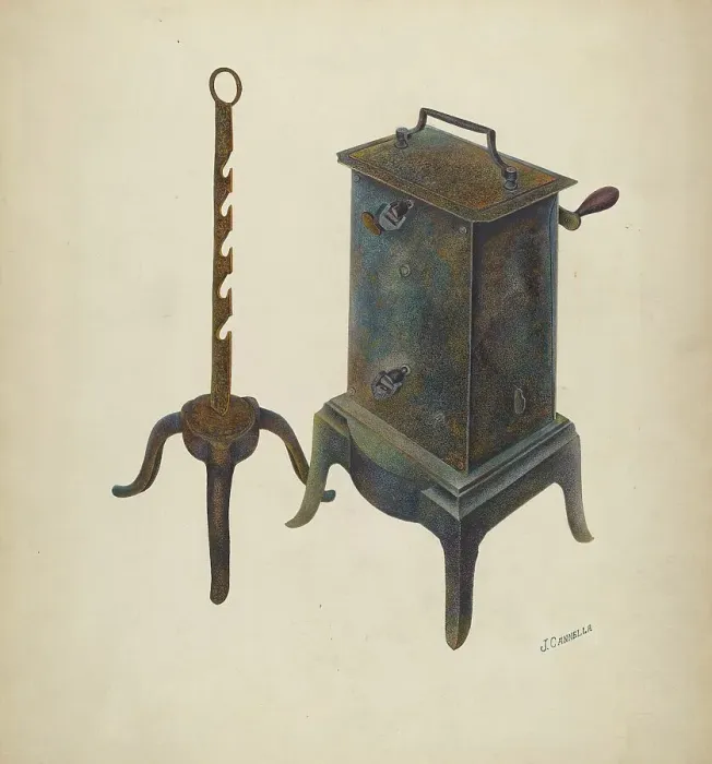 Framed Print : Clock Jack, c. 1941. Creator: Joseph Cannella Framed Print : Clock Jack, c. 1941. Creator: Joseph Cannella